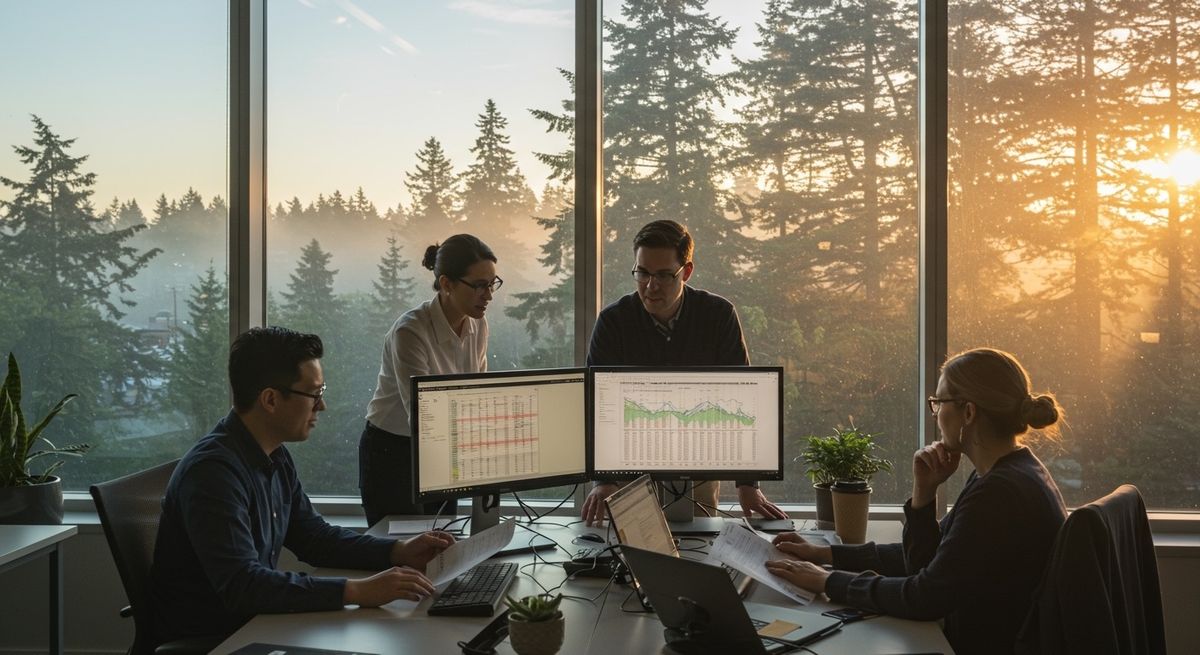 Accounting professionals working in their field